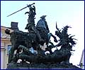 Памятник Георгию-змееборцу (железная копия)